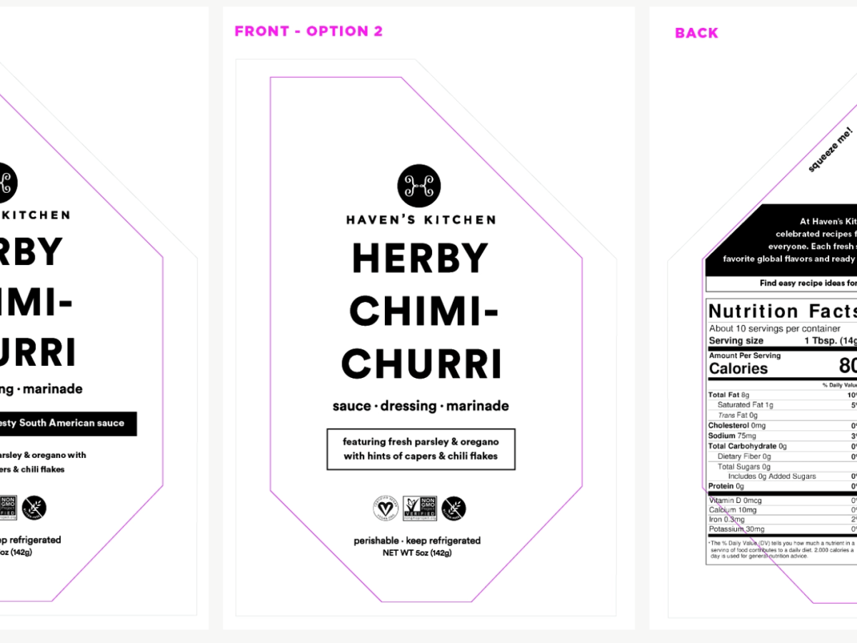 Haven’s Kitchen pouch&nbsp;update