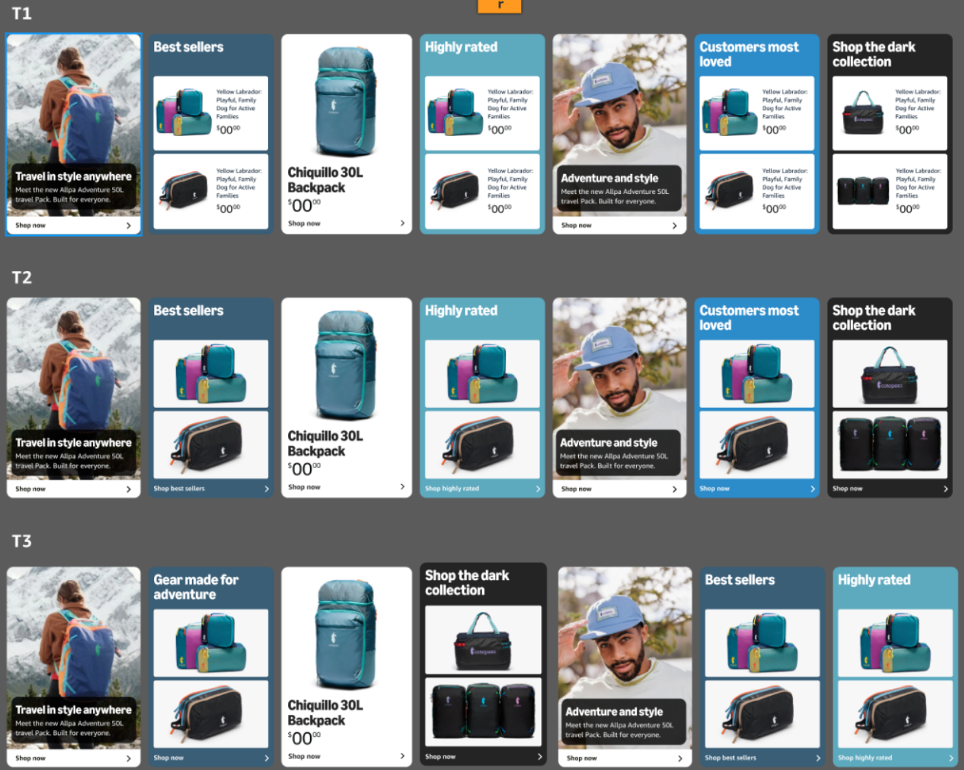 Brand Collections Experiments